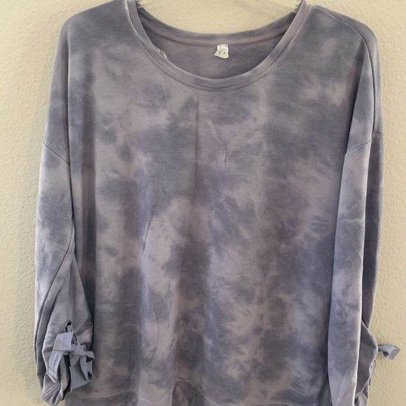 Ideology Sweatshirt Top Women's XL Marled Yoga Tranquility Plus New - Picture 7 of 11